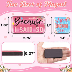 90shine foam-epoxy back magnets with strong hold for refrigerators and whiteboards.