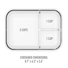 Bentgo Glass lunch box features a leak-proof seal for mess-free transport.
