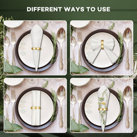 CHENGU napkin rings pair with wedding decor and centerpieces