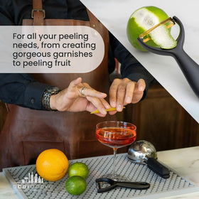A Bar Above Gold Citrus Peeler showcases premium 304 stainless steel build for daily use.