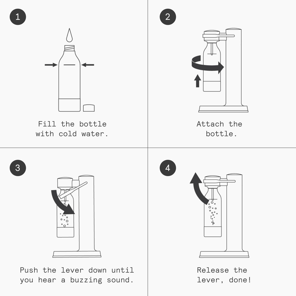 Aarke To-Go bottle is easy to rinse and reuse.