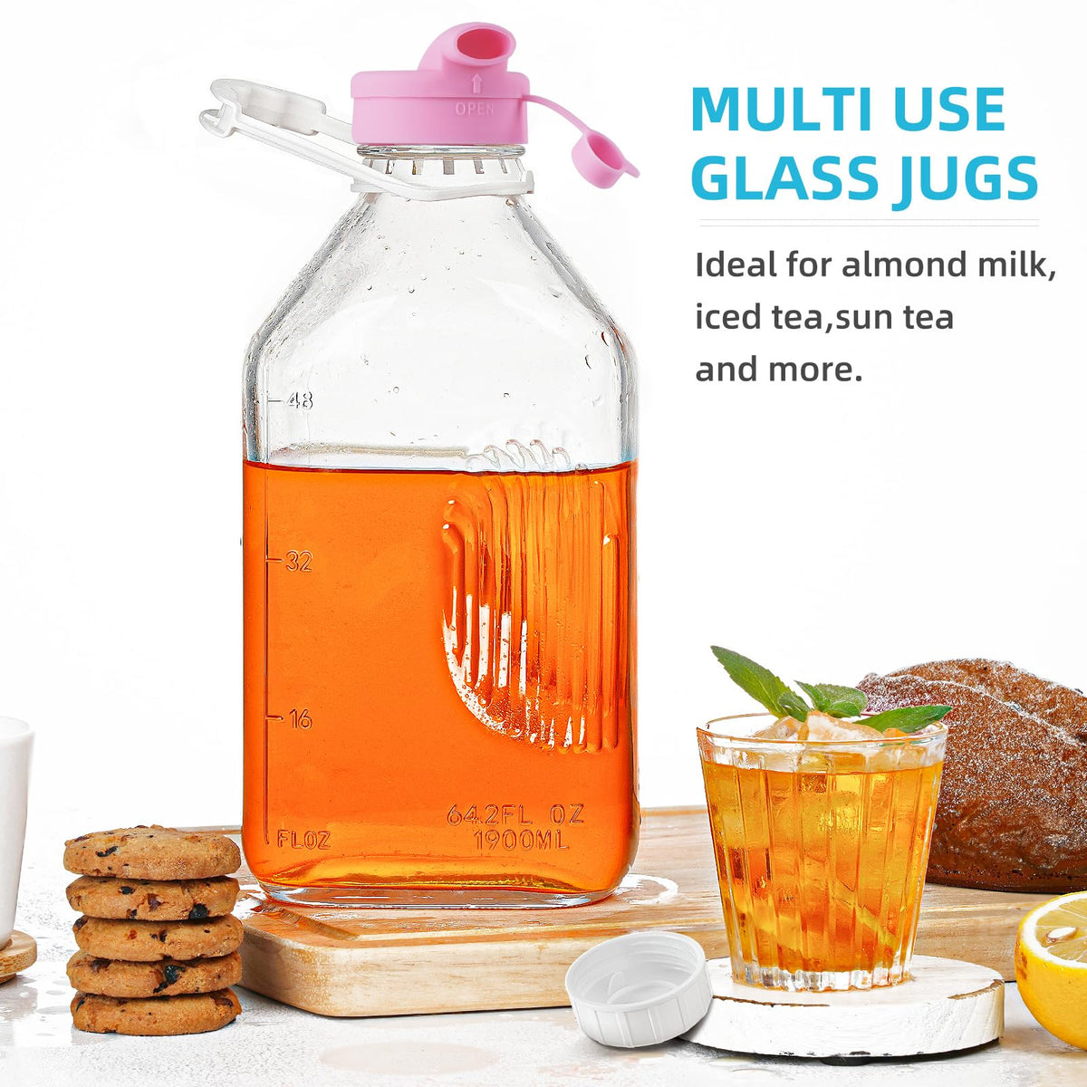 Absovetu dishwasher-safe borosilicate glass for effortless cleanup