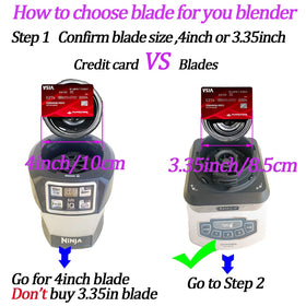 ABTER 5-fin blade diameter check with QB models to verify fit.