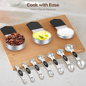 Abtrino compact magnetic set stores neatly on metal surfaces.