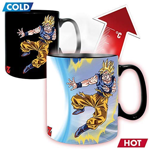 ABYSTYLE heat-reactive mug artwork reveal during hot beverage use
