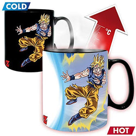 ABYSTYLE heat-reactive mug artwork reveal during hot beverage use