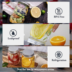 Accguan versatile jar for jam, pickles, sauces and DIY gifts