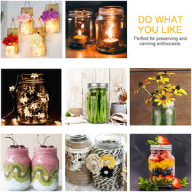 Accguan wedding favors displayed in clear jars for elegant party gifts.