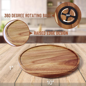 ACIAZAAZ kitchen countertop turntable for quick access to spices and condiments