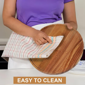 ACIAZAAZ under-sink organizer lazy susan keeps cabinet items organized