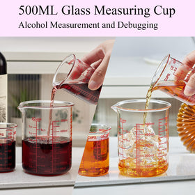 Ackers BORO3.3 microwave and oven-safe glass cups for reheating tasks.