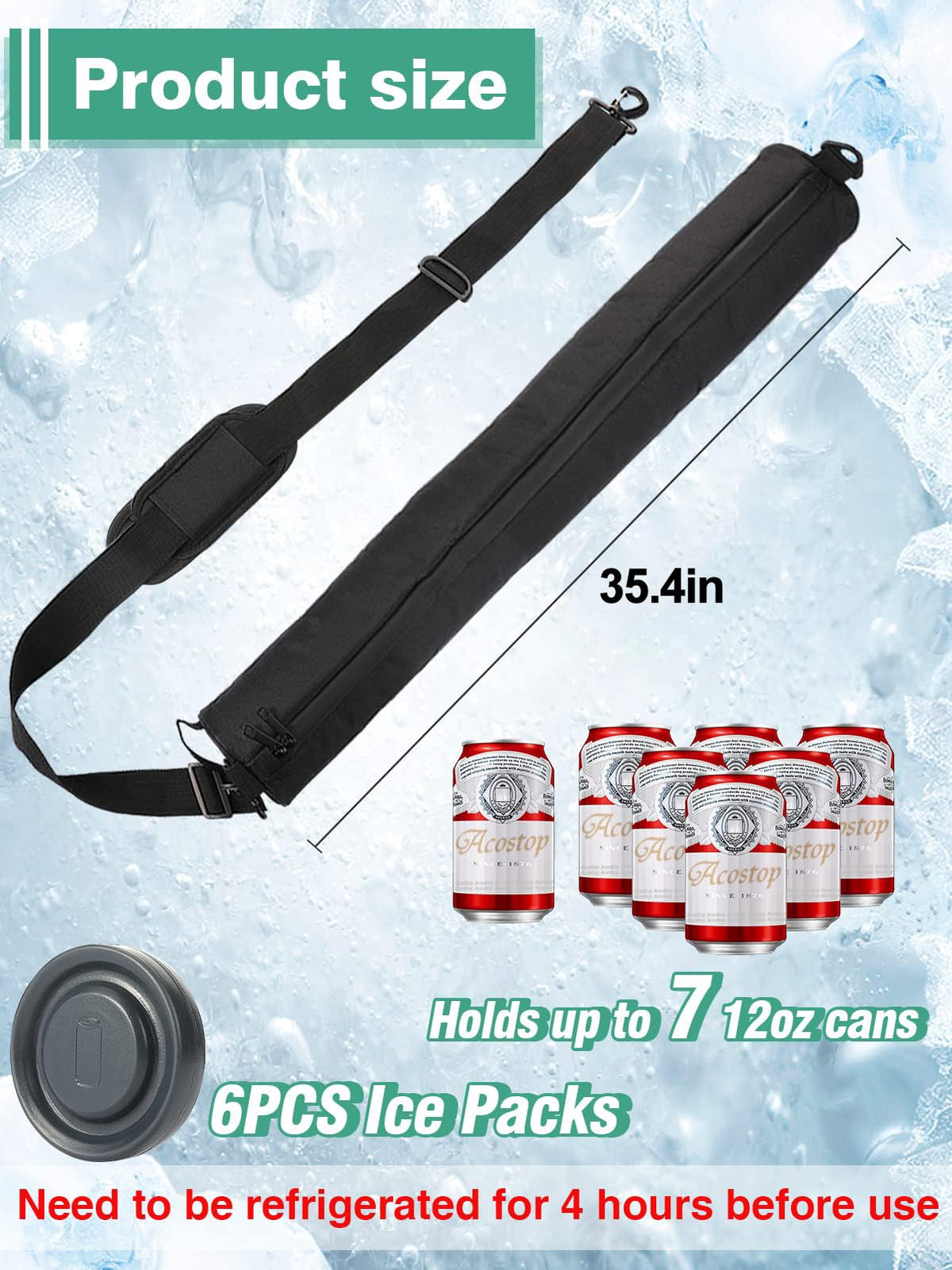 Acostop adjustable shoulder strap shows versatile carrying options.