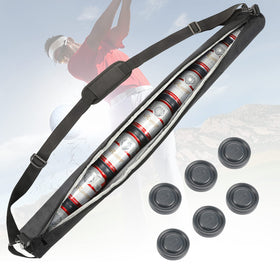 Acostop golf beer sleeve with full setup enables easy on-course refreshment.