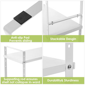 Across-Star white finish blends with modern kitchen decor.