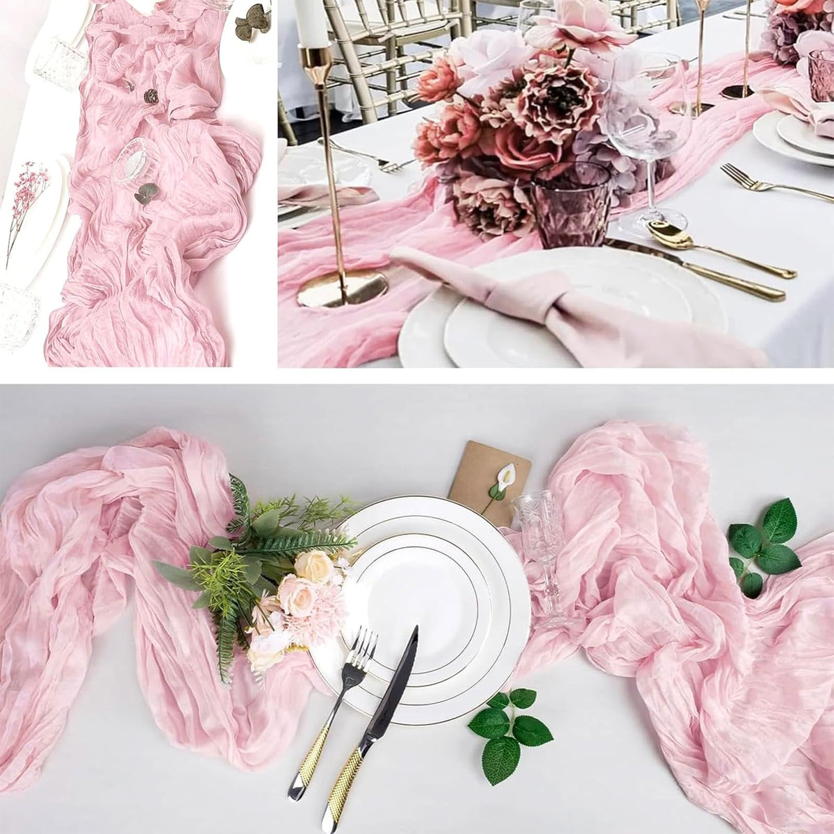 ACSUIT 6-pack cheesecloth runners displayed for cohesive styling