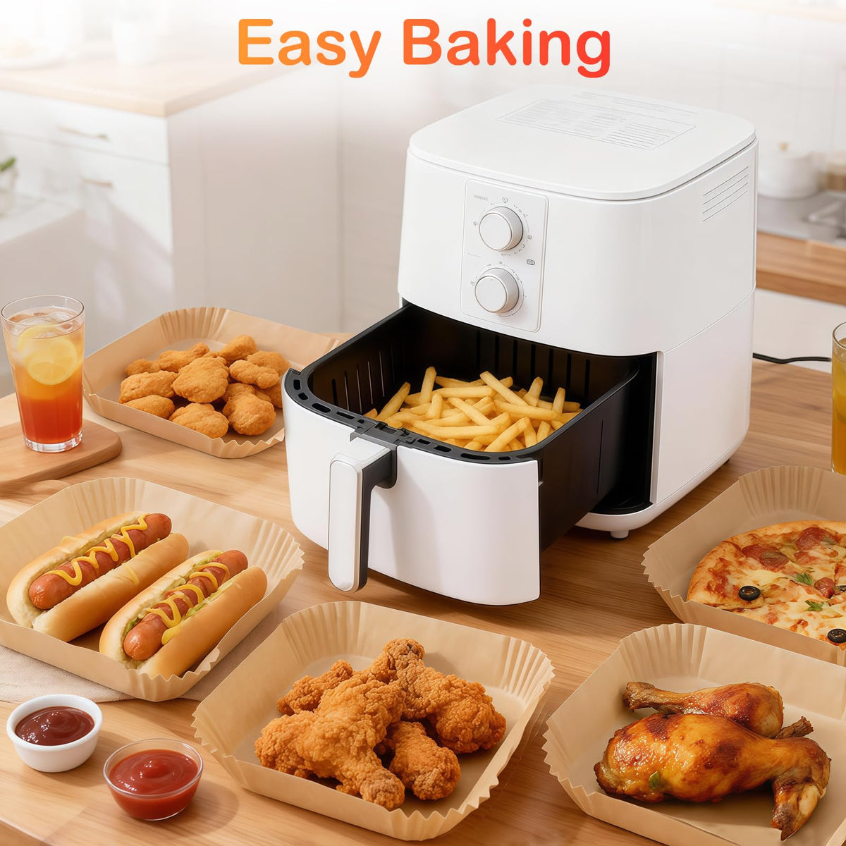 Adhjito fits 5-8qt Ninja and COSORI baskets for versatile use