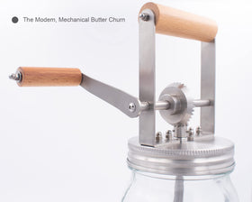 Aeaker stainless steel paddle designed for smooth, creamy butter results.