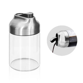 Aelga 7oz no-drip sauce dispenser for clean, precise pours.