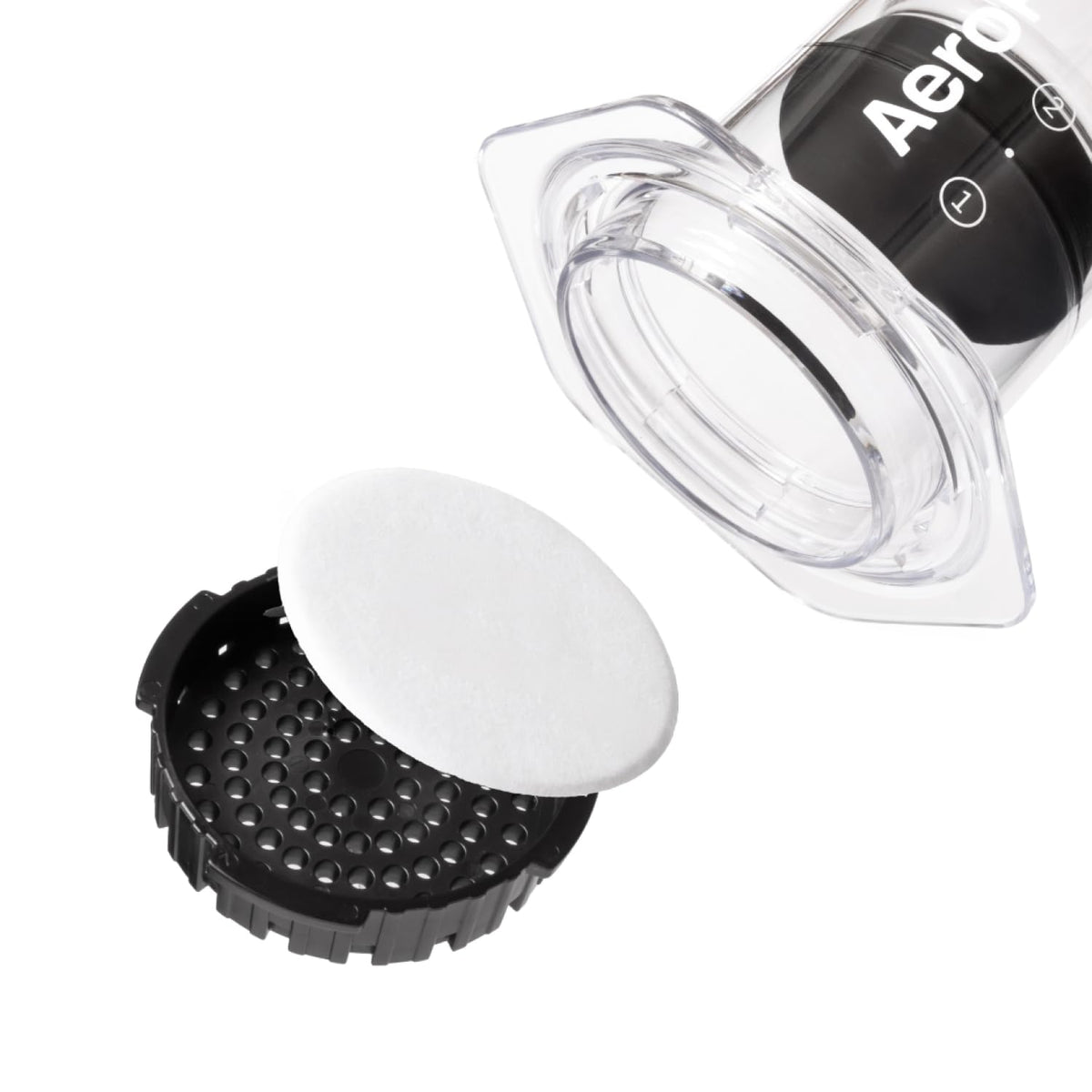 AeroPress brew with micro-filters delivering a cleaner cup.