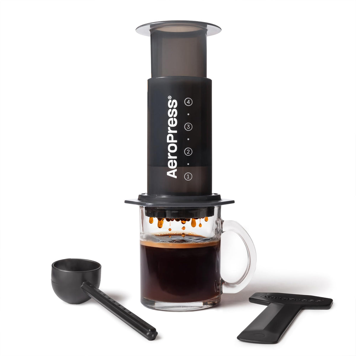 AeroPress Original coffee press setup for a smooth cup on the go.