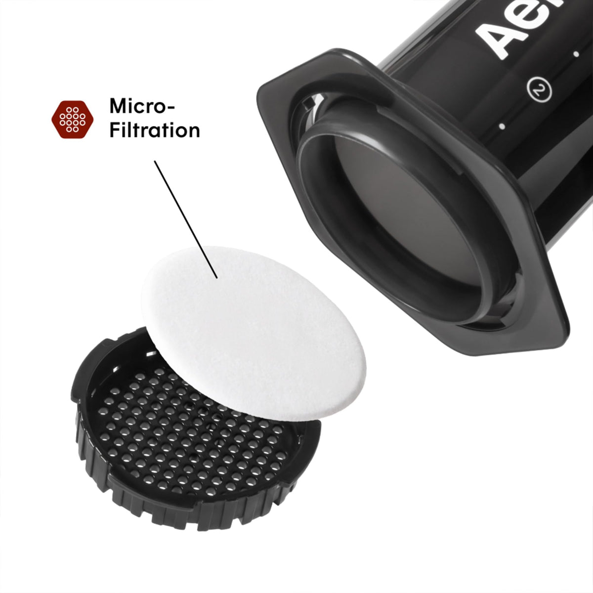 AeroPress Original XL shows the 3-in-1 brewing technology.