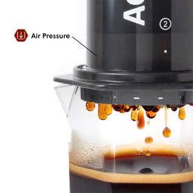 AeroPress Original XL brews in under two minutes with lower bitterness.