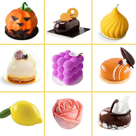 AFINSEA 8-cavity mold enables batch dessert prep with portion control and uniform servings.