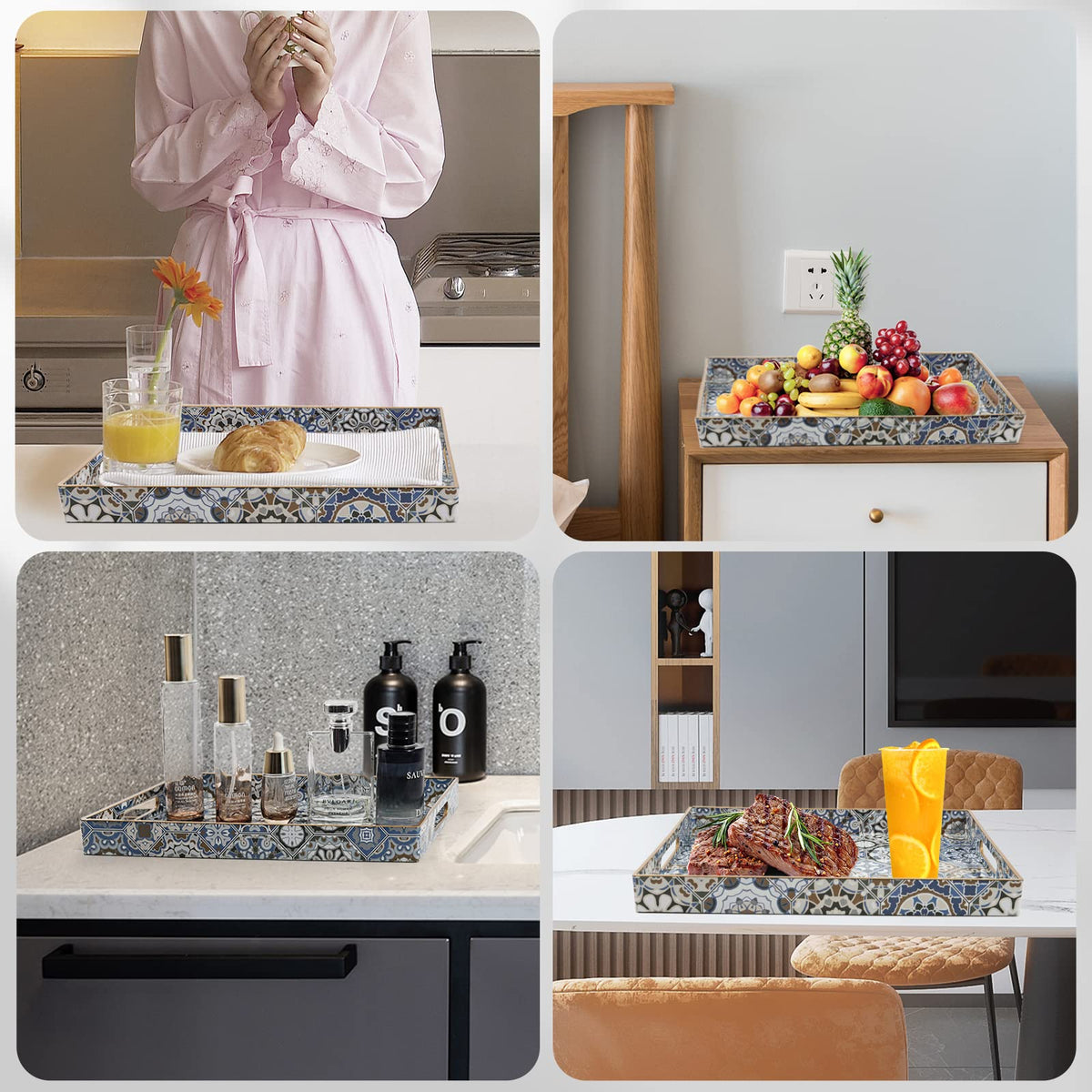 AGIOTA multi use serving tray for decoration meals and daily use