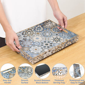 AGIOTA rectangle tray with vintage print adds retro charm to any room