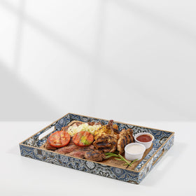 AGIOTA versatile tray by sofa or bed for decorative serving.