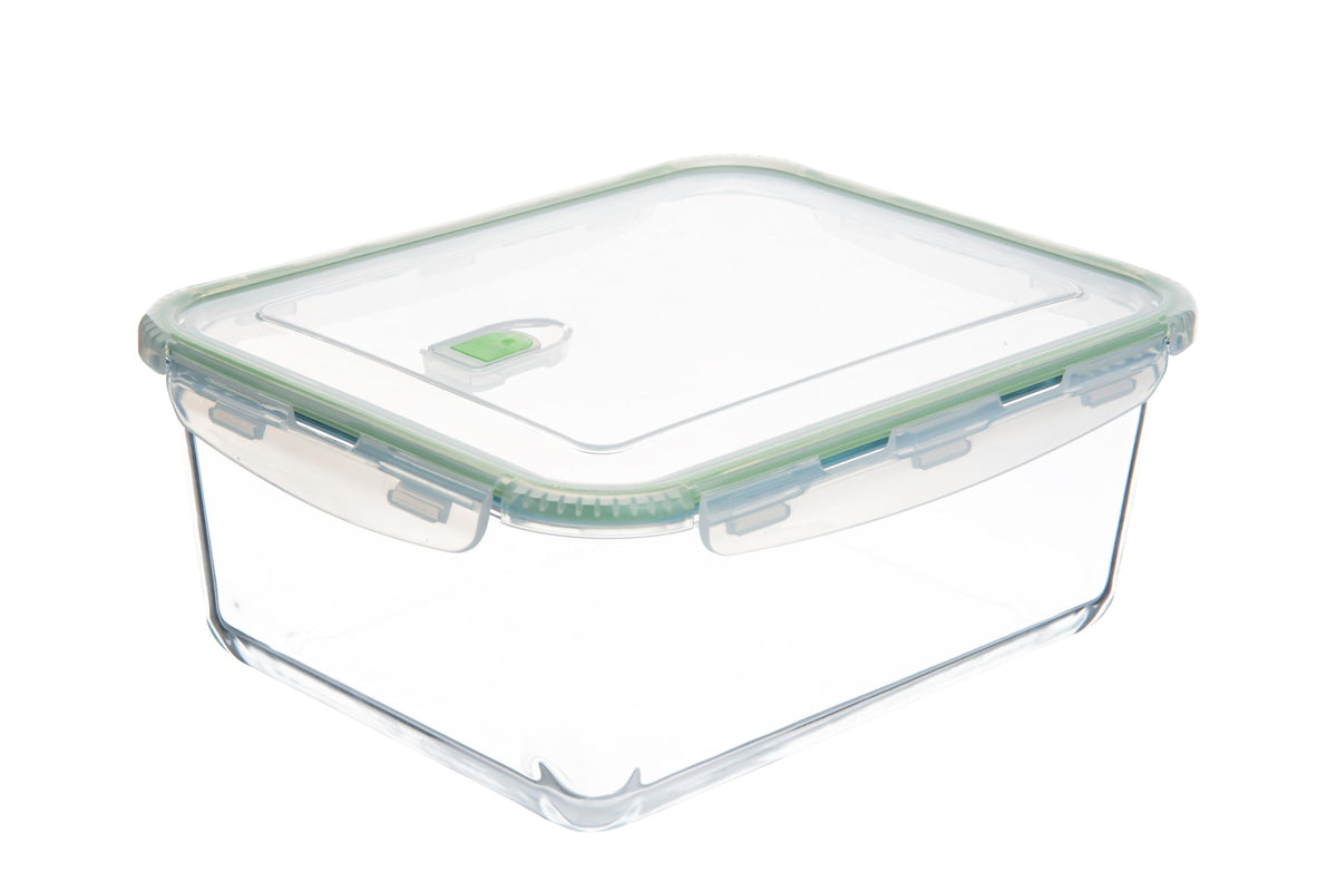 AGTRADE 120 oz glass container with airtight lid for easy meal prep visibility.
