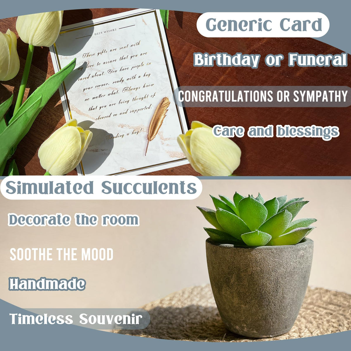 AHAGIFTREE Get Well Basket soy candle creating soothing ambiance