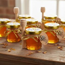 Ahhute honey jar gift bags for upscale presentation.