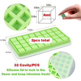 AIERSA silicone mold lids sealing infusions for freshness.