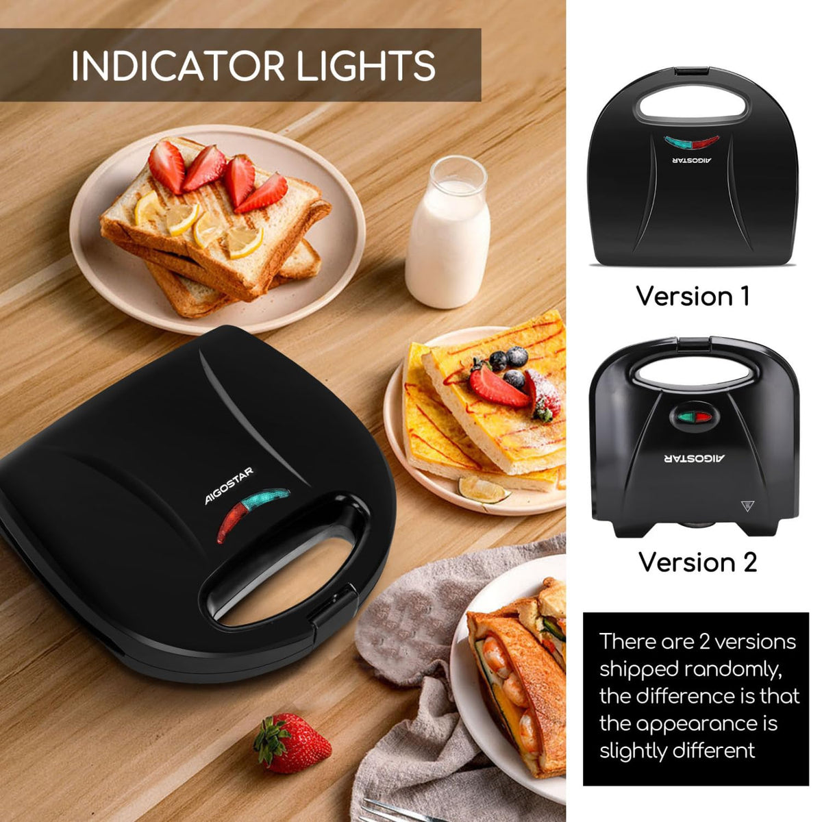 Aigostar 750-watt motor powers fast grilling and even heating