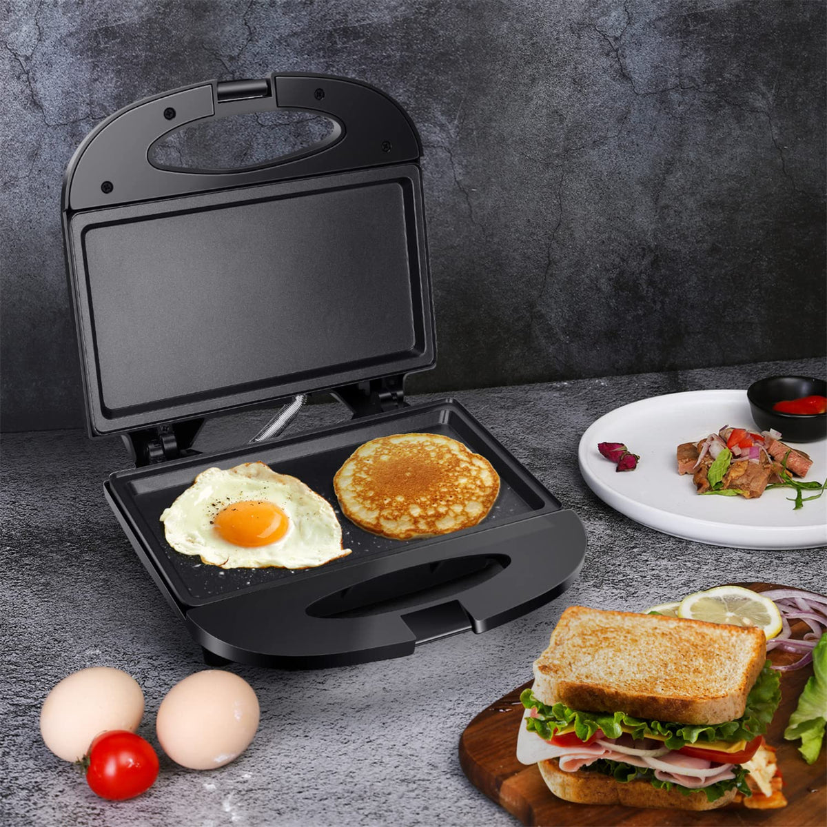 Aigostar can prepare two sandwiches at once for shared meals