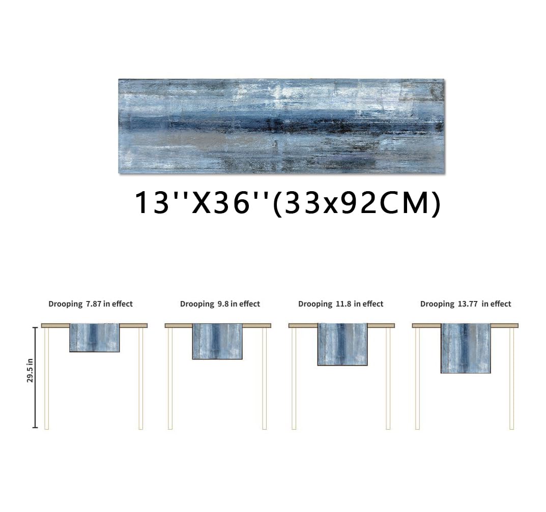 AILUER Blue Grey Table Runner makes a thoughtful gift for holidays and special occasions