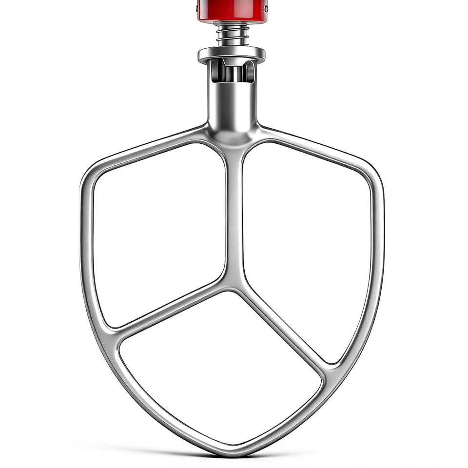 Airkitrep flat beater for KitchenAid 5Plus/6Qt showing smooth, consistent mixing.