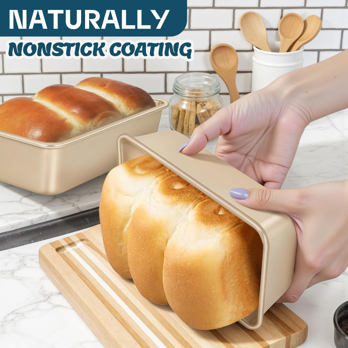 AIVIKI square cake pan ideal for layered cakes and sheet desserts