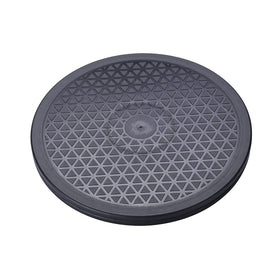 Aketek 12-inch rotating swivel stand displaying items with smooth swiveling action.