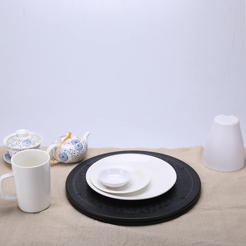 Aketek table lamp use showing versatile turntable support.
