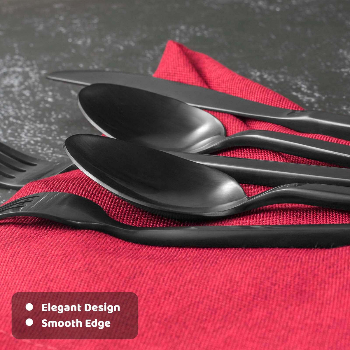 Alata Cube matte satin finish adds refined dining aesthetics.