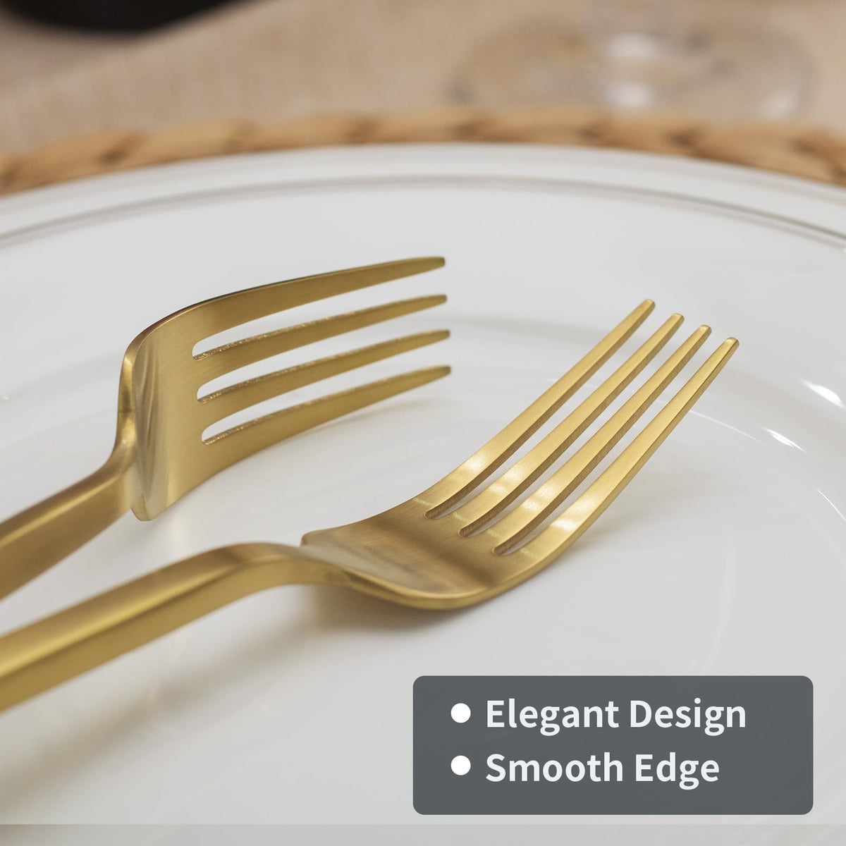 Alata Cube Matte Gold teaspoon complements desserts and beverages