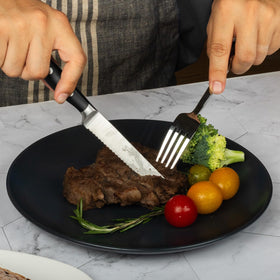 Alata polished stainless steel blade reflecting quality and precision