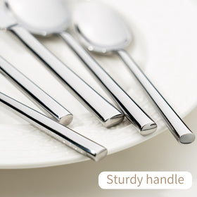 Alata Potter mirror finish silverware for a polished table presentation.
