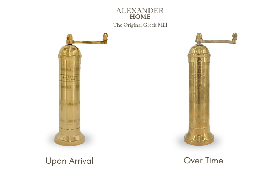 Alexander Home brass finish offers elegant aesthetic and long-term durability.