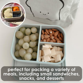 Ali+Oli blue bento box BPA-free and phthalate-free for safe use