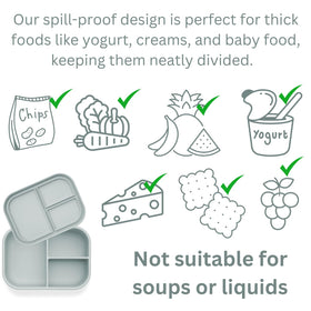 Ali+Oli blue bento box spill-proof design for on-the-go meals