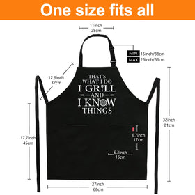 ALIPOBO funny grilling apron adjustable neck strap for comfortable wear