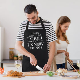 ALIPOBO funny grilling apron front tie length for secure front knot